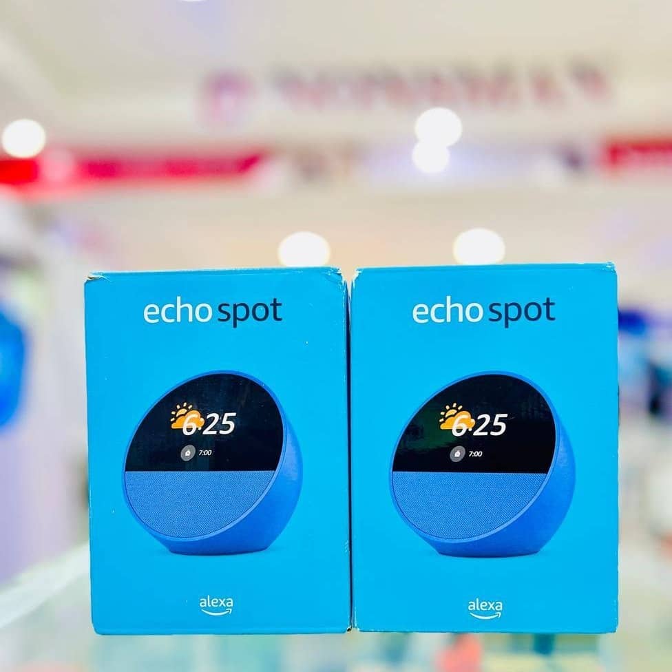 Amazon Echo Spot -smart Alarm Clock With Vibrant Sound + Alexa- Black